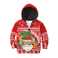 Hawaii Christmas Hoodie KID Mele Kalikimaka - Tropical Santa LT7 - Polynesian Pride