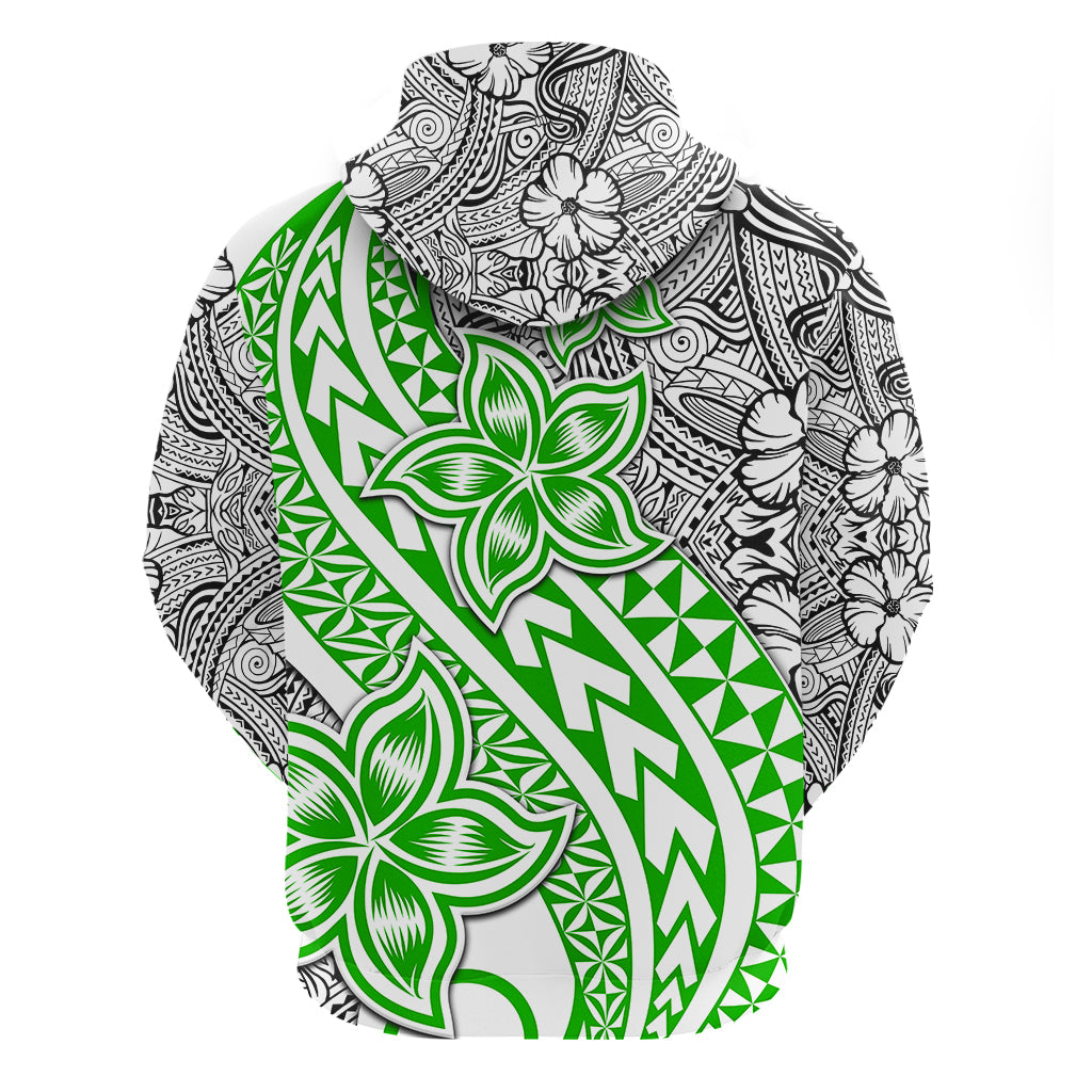 Traditional Polynesian Tribal Tattoo Retro Couple Hoodie Green LT9 - Polynesian Pride