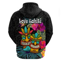 Tahiti Couple Tiki Hoodie Tropical Tribal Love Tahiti LT9 - Polynesian Pride