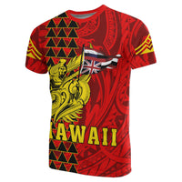 Hawaii T Shirt King Mauna Kea Flag - Polynesian Pride