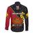 The Kumuls PNG Long Sleeve Button Shirt Papua New Guinea Polynesian Dynamic Style Black LT14 - Polynesian Pride