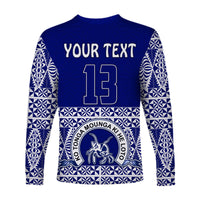 (Custom Personalised) TOLOA Long Sleeve Shirt Tupou College Tonga Pattern LT13 - Polynesian Pride
