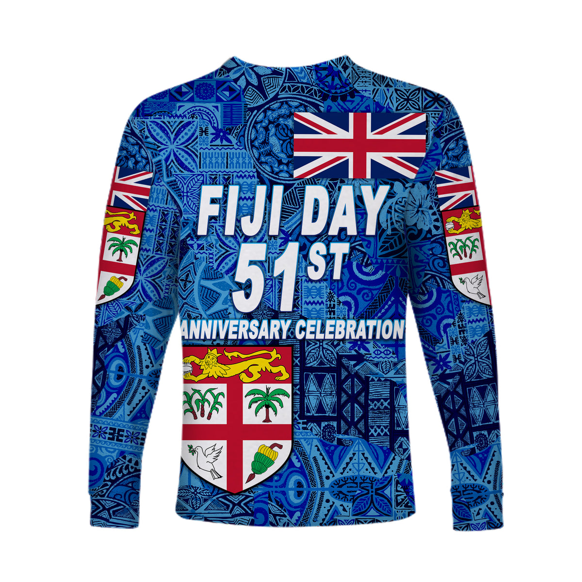 Fiji Day Long Sleeve Shirts Independence Anniversary Original Style LT8 - Polynesian Pride