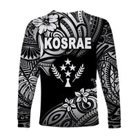 FSM Kosrae Long Sleeve Shirts Unique Vibes - Black LT8 - Polynesian Pride