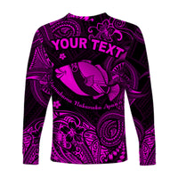 (Custom Personalised) Hawaii State Fish: Humuhumu Nukunuku Apua'a Polynesian Long Sleeve Shirt Unique Style - Pink LT8 - Polynesian Pride