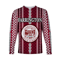 (Custom Personalised) Hawaii Farrington High School Long Sleeve Shirts Simple Style LT8 - Polynesian Pride