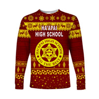 Ha'apai High School Christmas Long Sleeve Shirt Simple Style LT8 Unisex Maroon - Polynesian Pride