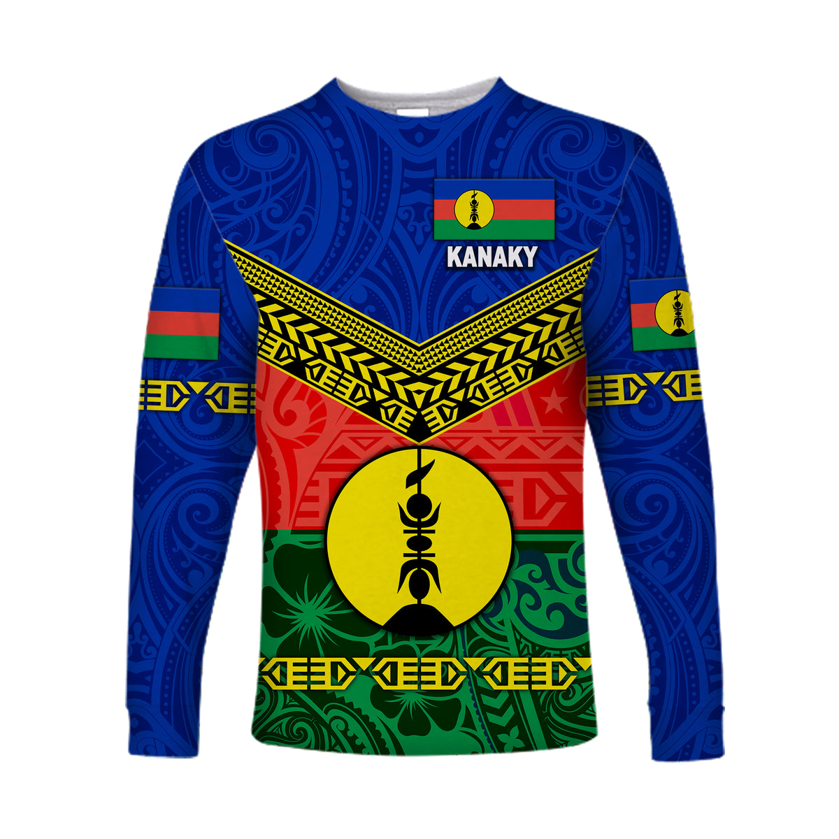 (Custom Personalised) New Caledonia Kanaky Long Sleeve Shirts Kanaky Vibes LT8 - Polynesian Pride