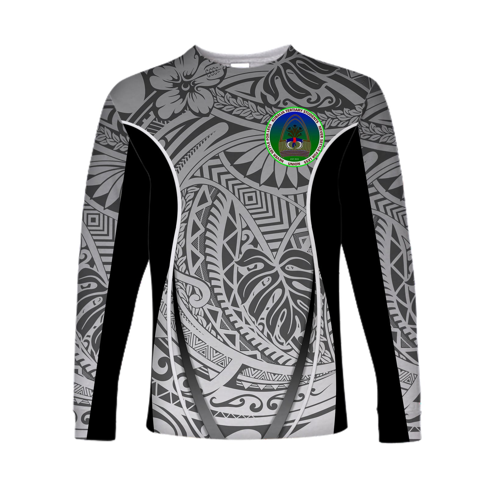 Papua New Guinea Kubalia Tertiary Students Union Long Sleeve Shirts Gray LT8 Unisex Gray - Polynesian Pride