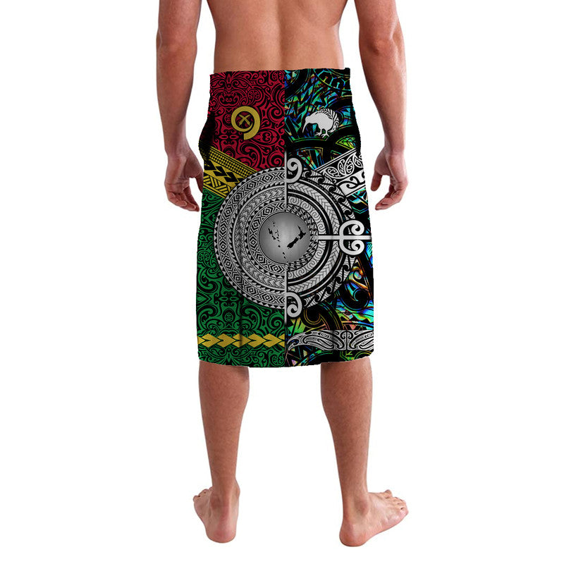 Vanuatu And New Zealand Lavalava Together Paua Shell LT8 - Polynesian Pride