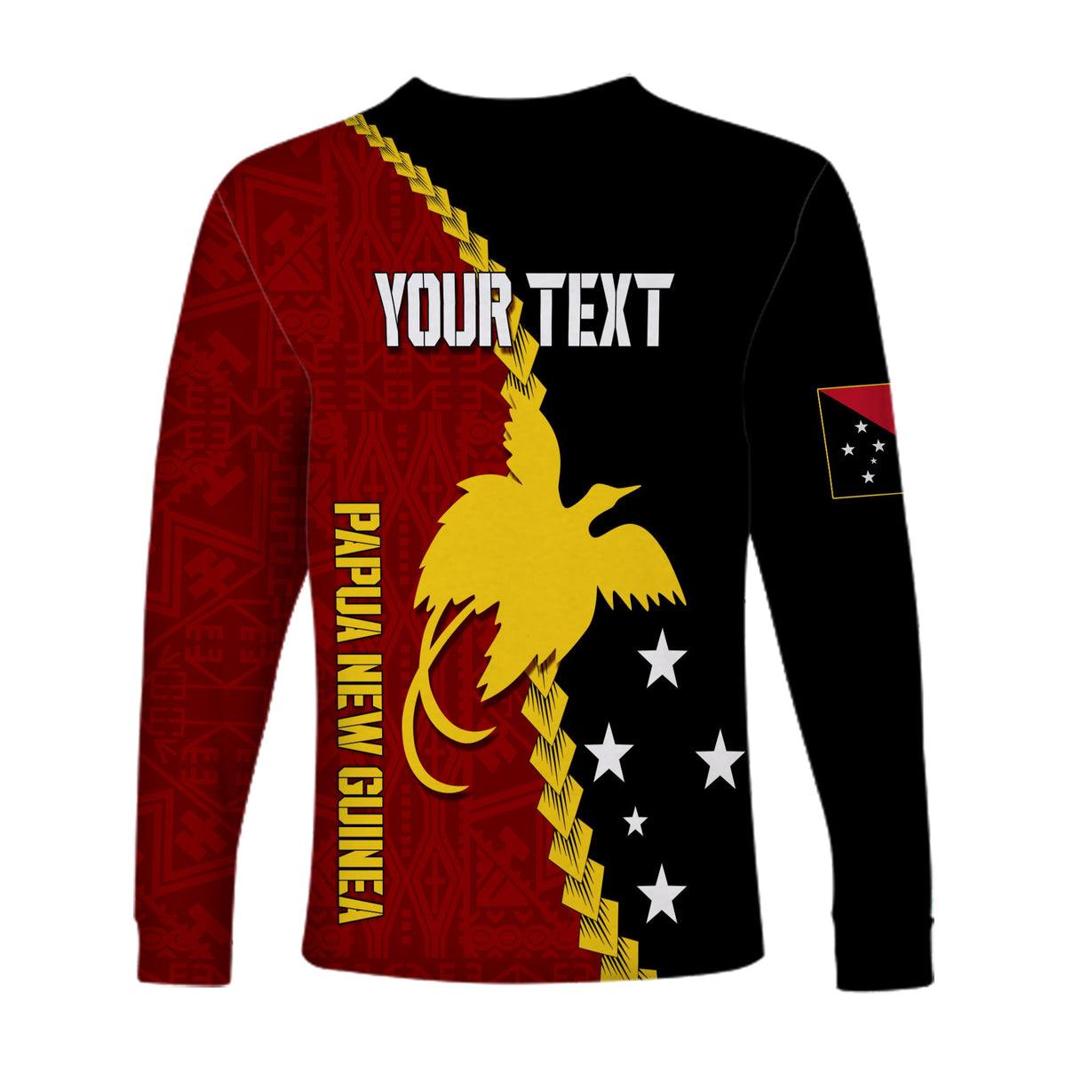 Personalised Papua New Guinea Long Sleeves Shirt 47th Independence Anniversary - Motu Revareva LT7 - Polynesian Pride