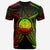 Marshall Islands T Shirt Marshall Islands Seal With Reggae Line Style Unisex Black - Polynesian Pride