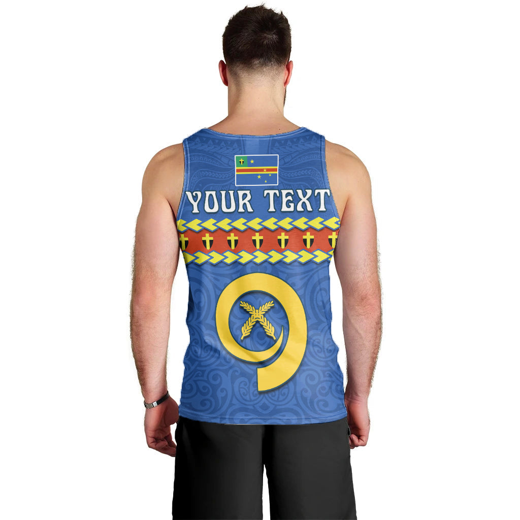 (Custom Personalised) Tafea Province Men Tank Top Vanuatu Pig Tusk Polynesian Flag Style LT14 - Polynesian Pride
