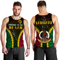 Vanuatu Indigenous Men Tank Top Proud To Be Ni - Vanuatu Polynesian Pattern LT13 - Polynesian Pride