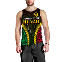 Vanuatu Indigenous Men Tank Top Proud To Be Ni - Vanuatu Polynesian Pattern LT13 Black - Polynesian Pride