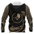 Yap Micronesia ll Over Hoodie Gold Tribal Wave - Polynesian Pride