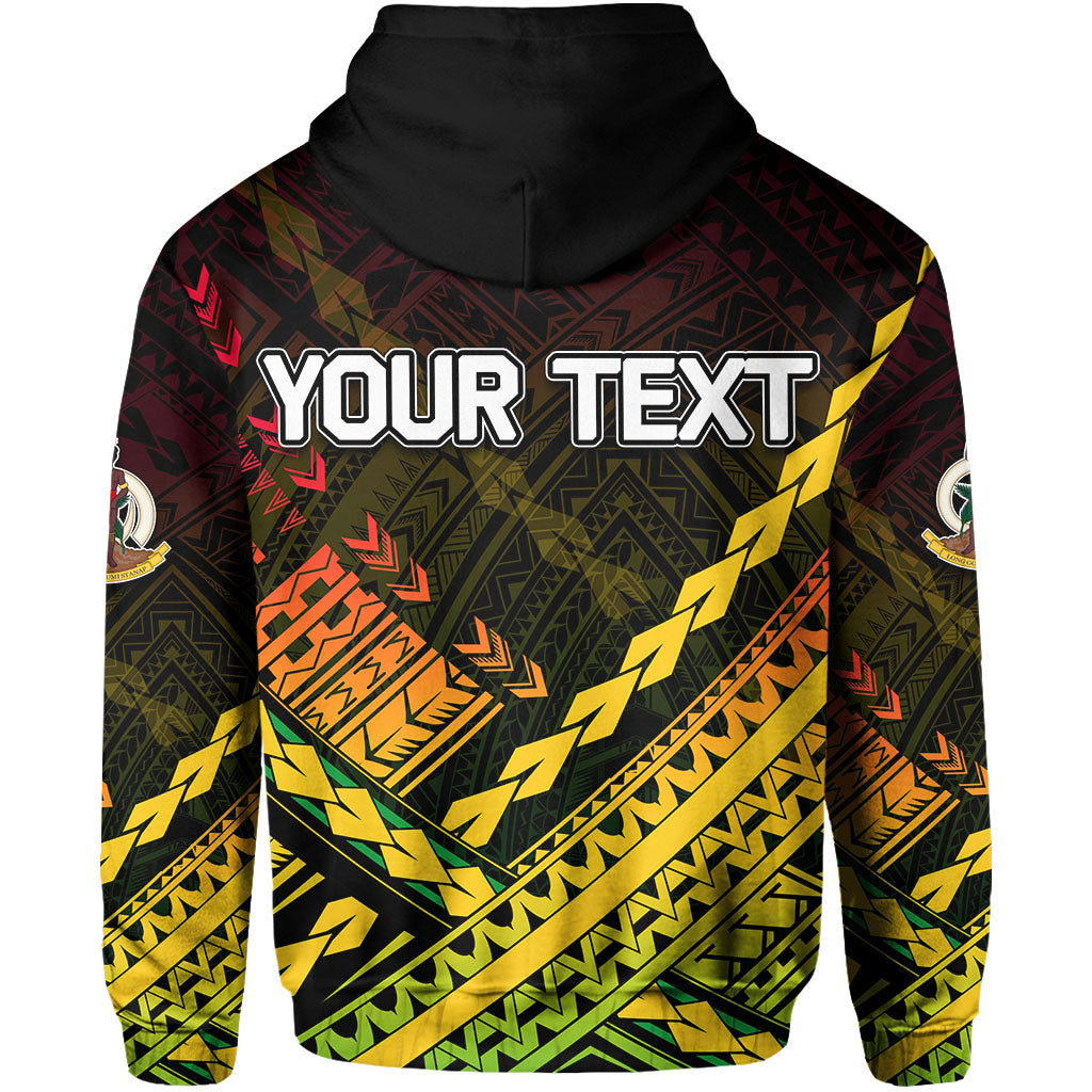 Custom Vanuatu All Over Hoodie Polynesian Style LT6 - Polynesian Pride
