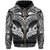 New Zealand Zipper Hoodie The Mana Maori All Over Zip up Hoodie Unisex Black - Polynesian Pride