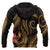 Yap Micronesian Zip up Hoodie Gold Plumeria - Polynesian Pride