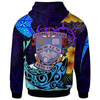 Tonga Custom Hoodie Chanel College with Polynesian Pattern Style and Flower LT10 - Polynesian Pride