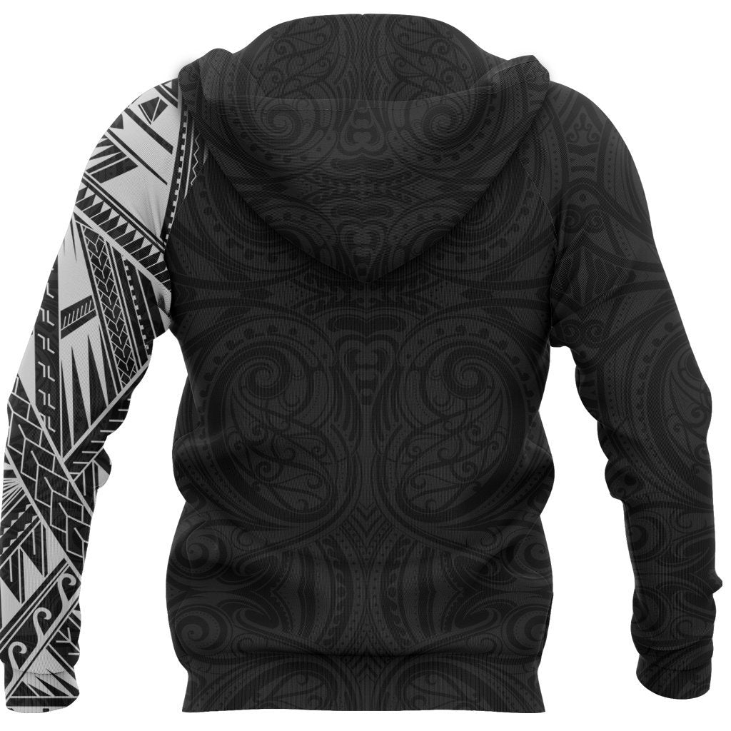 Maori Hoodie, New Zealand Tattoo Zip up Hoodie - Polynesian Pride