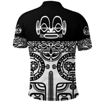 Marquesas Islands Polo Shirt Marquesan Tattoo Special Style Black LT8 - Polynesian Pride
