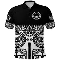 Marquesas Islands Polo Shirt Marquesan Tattoo Special Style Black LT8 - Polynesian Pride