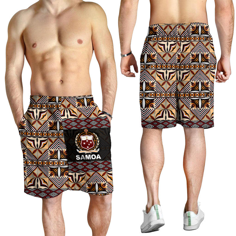 Samoa Men Short Siapo Patterns LT6 - Polynesian Pride