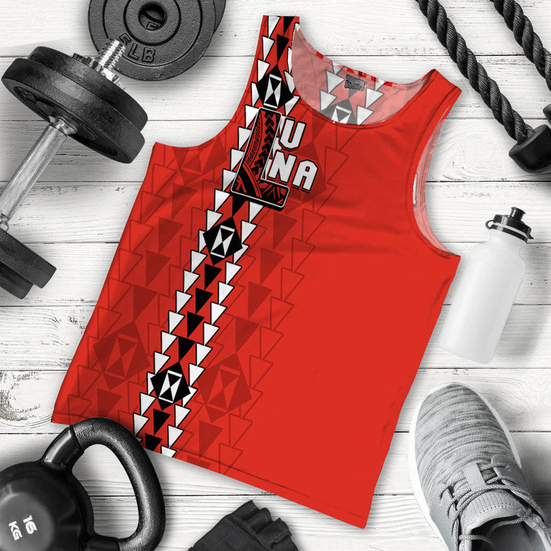 Hawaii - Lahainaluna High Mix Kakau Men Tank Top LT6 Red - Polynesian Pride