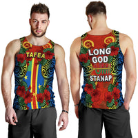 Vanuatu Tafea And Hibiscus Men Tank Top LT6 - Polynesian Pride