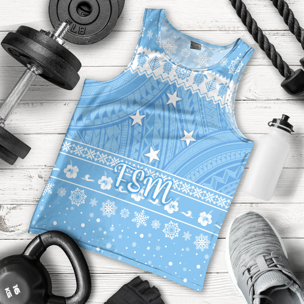 (Custom Personalised) Federated States of Micronesia Christmas Men Tank Top Simple Style - FSM Flag LT8 - Polynesian Pride