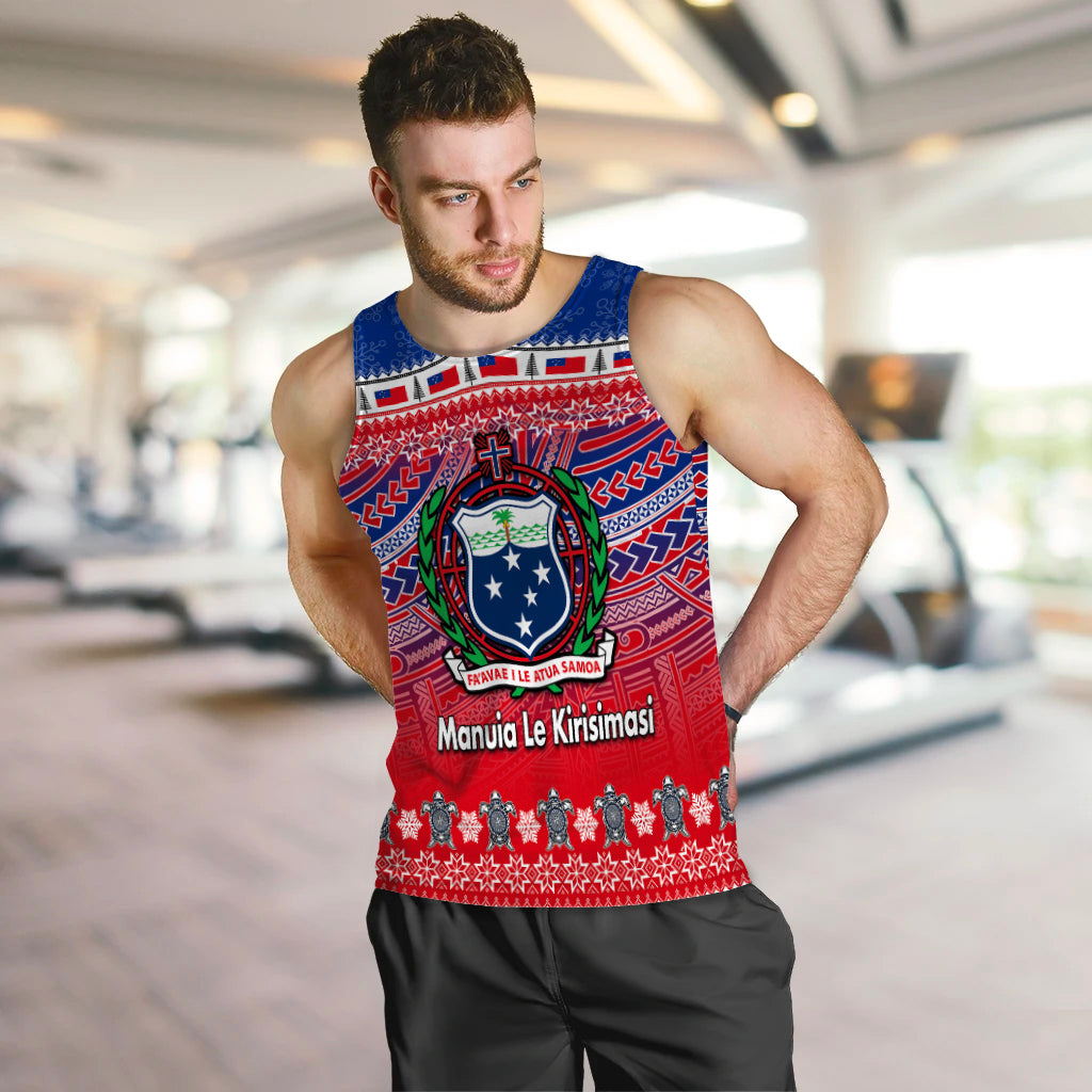 Samoa Christmas Manuia Le Kirisimasi Men Tank Tops LT6 - Polynesian Pride