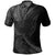 New Zealand Silver Fern Polo Shirt Maori Tattoo Circle Style Unisex Black - Polynesian Pride