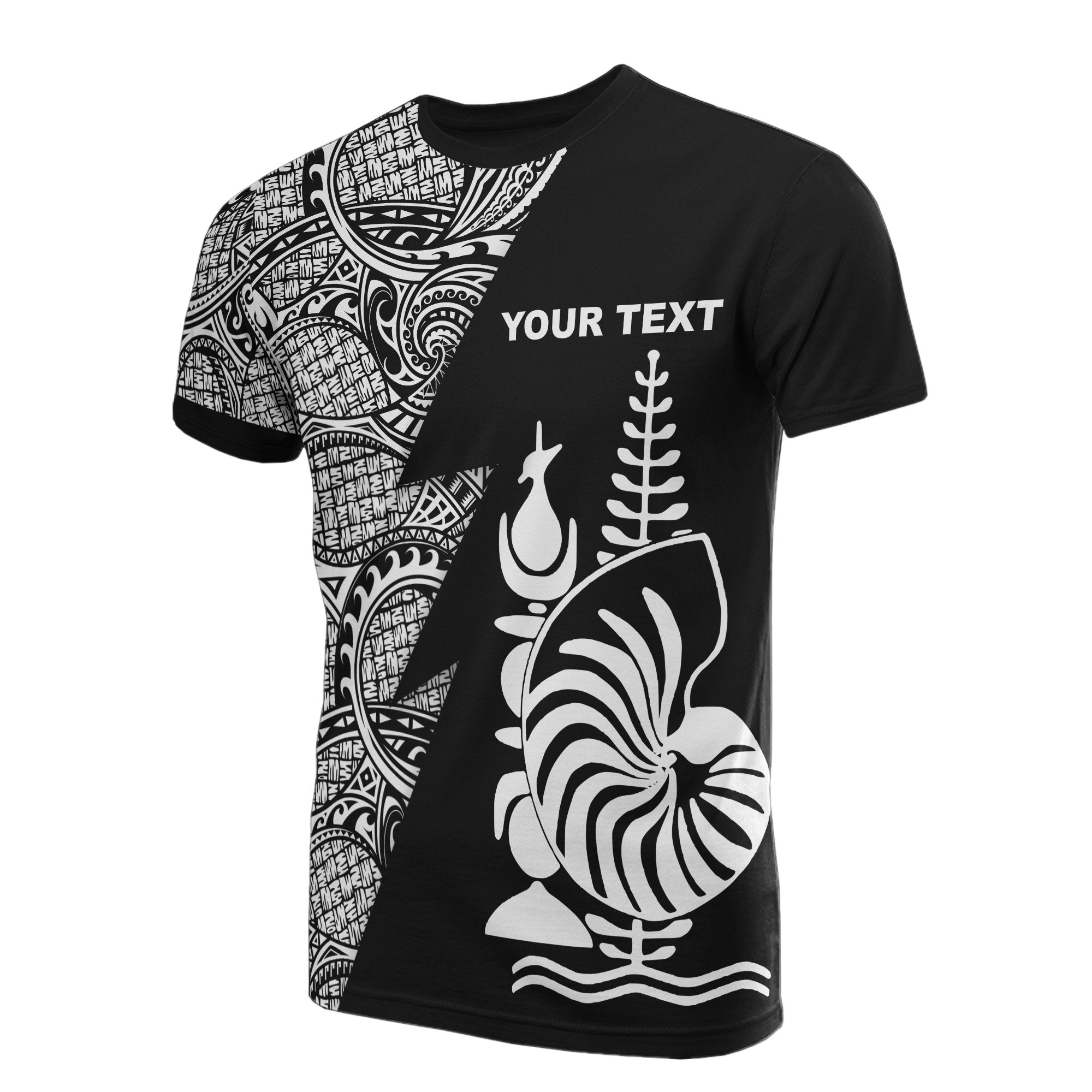 New Caledonia Custom T Shirt Polynesian Pattern White Style Unisex White - Polynesian Pride