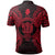 Niue Polo Shirt Seal Map Polynesian Tattoo Red - Polynesian Pride