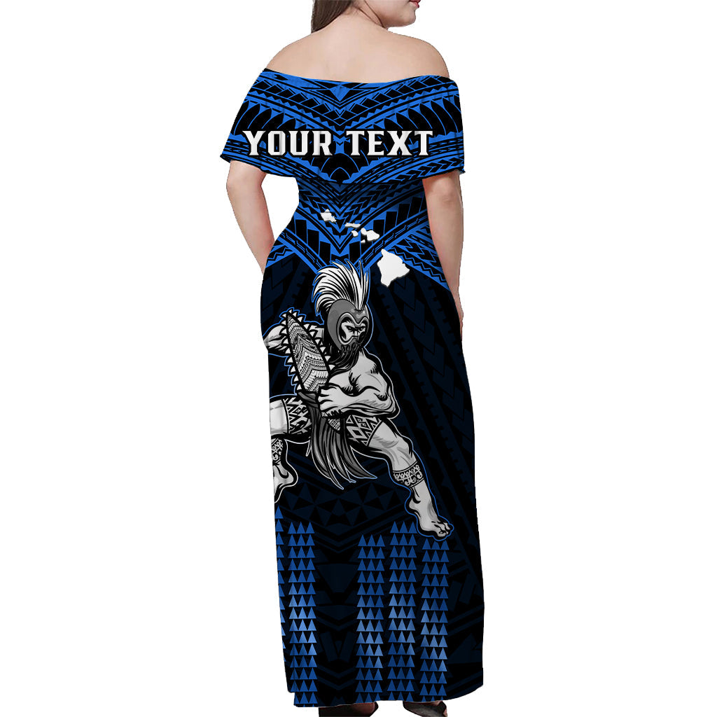 Custom Polynesian Couple Outfits Matching Dress and Hawaiian Shirt Hawaii Warrior with Weapon Polynesian Ver.06 LT14 - Polynesian Pride