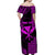 Custom King Kamehameha Matching Hawaiian Outfits For Couples with Polynesian Tribal Purple LT13 - Polynesian Pride