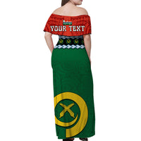 Custom Matching Hawaiian Shirt and Dress Penama Province Vanuatu Pig Tusk Polynesian Flag Style LT14 - Polynesian Pride
