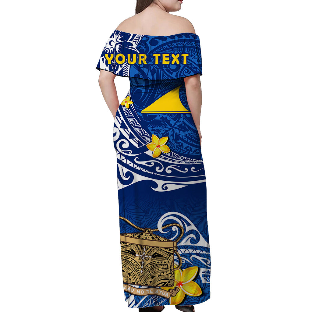 Custom Tokelau Matching Dress and Hawaiian Shirt National Badge Polynesian Happy 74th Independence Anniversary LT14 - Polynesian Pride