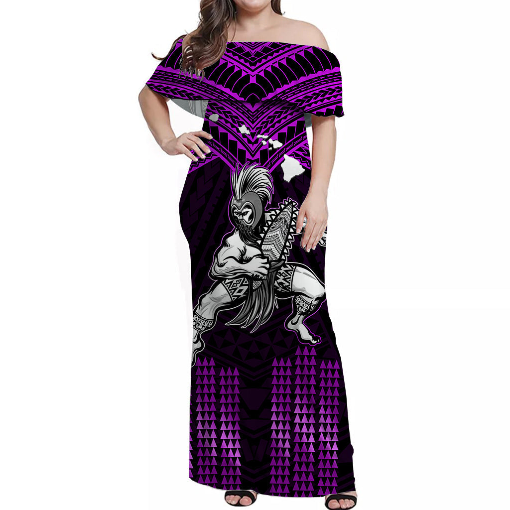 Custom Polynesian Couple Outfits Matching Hawaiian Warrior with Weapon Polynesian Tribal Dress And Shirt Ver.04 LT14 - Polynesian Pride