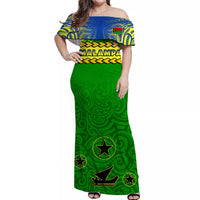 Custom Matching Hawaiian Shirt and Dress Malampa Province Vanuatu Pig Tusk Polynesian Flag Style LT14 - Polynesian Pride