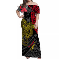 Papua New Guinea Matching Dress and Hawaiian Shirt Raggiana Birds Happy 47th Independence Day LT13 - Polynesian Pride