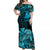 Custom Polynesian Tribal Matching Hawaiian Outfits For Couples Monk Seal with Kanaka Turquoise LT14 - Polynesian Pride