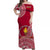 Custom Tonga Polynesian Matching Hawaiian Shirt and Dress Beulah College with Ngatu Pattern LT14 - Polynesian Pride