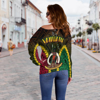Vanuatu Indigenous Off Shoulder Sweater Proud To Be Ni - Vanuatu Polynesian Pattern LT13 - Polynesian Pride