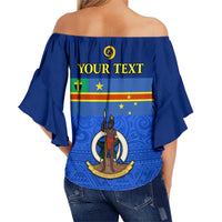 (Custom Personalised) Tafea Province Off Shoulder Waist Wrap Top Vanuatu Proud LT13 - Polynesian Pride