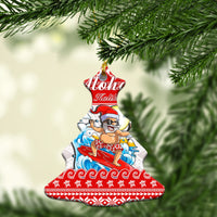 Hawaii Christmas Ornaments Surfing Santa Mele Kalikimaka Polynesian LT14 - Polynesian Pride