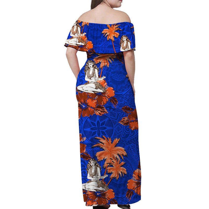 Hawaiian Matching Hawaiian Outfits For Coupless Dress And Shirt Hawaii Summer Hula Girl No.7 LT6 - Polynesian Pride