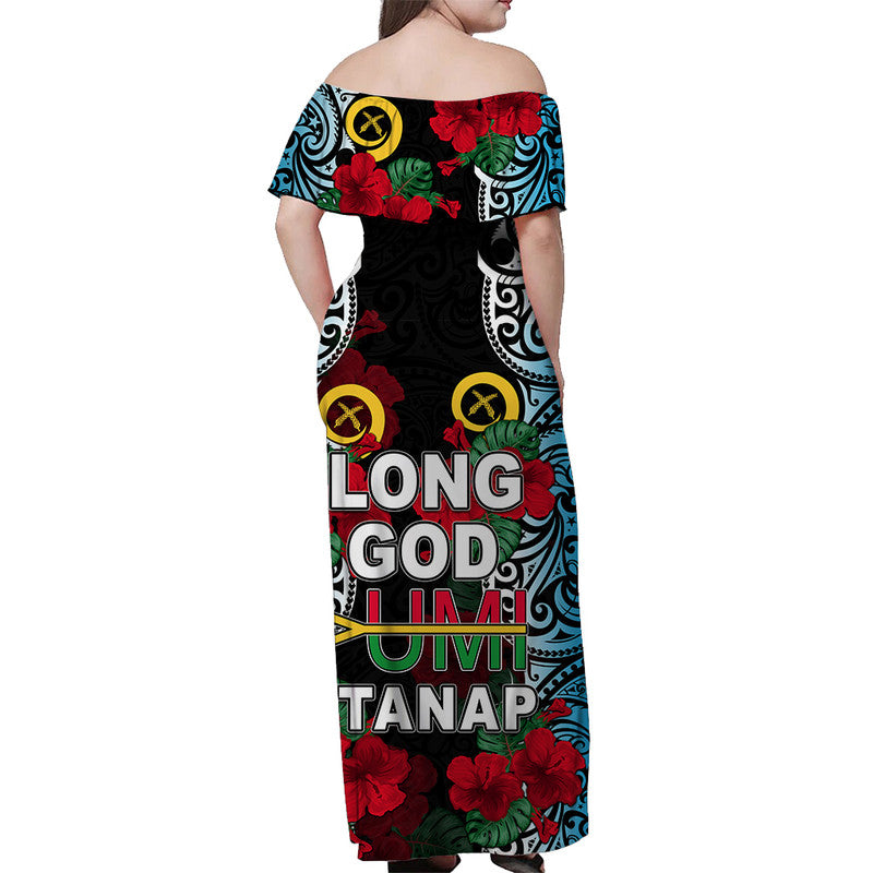Sanma Vanuatu Matching Hawaiian Shirt and Dress with Hibiscus LT6 - Polynesian Pride
