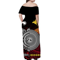 Polynesian Matching Hawaiian Shirt and Dress New Zealand Papua New Guinea Together Red LT8 - Polynesian Pride